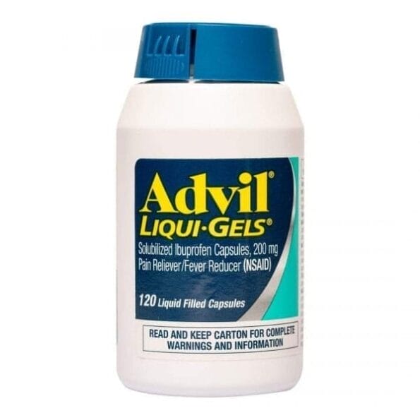 Advil pain reliever fever reducer Pfizer 120 liquid filled capsules 1