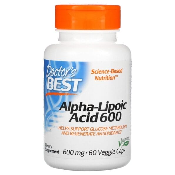 Alpha lipoic acid Doctors best 600 mg 60 capsules 1