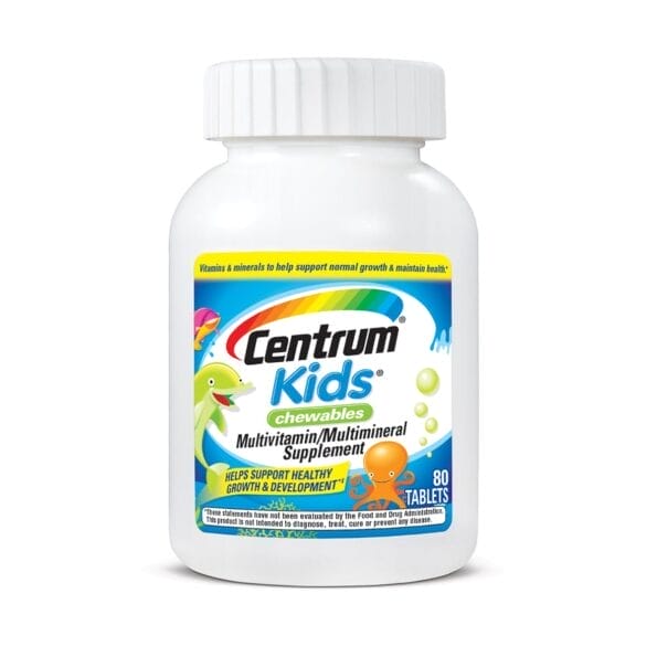 Centrum kids Pfizer 80 chewable tablets 1