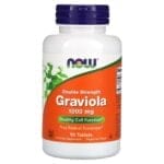 جرافيولا فاكهة القشدة  ناو فودز 1000 مجم 90 قرص  Graviola Now Foods 1000 mg 90 Tablets  l