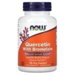 كيرستين و بروميلين  ناو فودز  120 كبسولة   Quercetin with Bromelain  Now foods 120 capsules   l