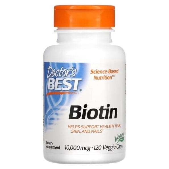 Biotin Doctors Best 10000 mcg 120 Capsules 1