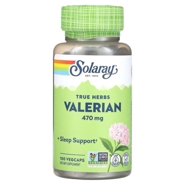 Valerian Solaray 470 mg 100 capsules 1