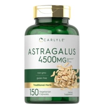 Astragalus Carlyle 4500 mg 150 Capsules - مكمل غذائي طبيعي من استراغالوس لدعم المناعة والصحة العامة. يحتوي على 4500 ملجم من جذر استراغالوس في كل كبسولة، مع 150 كبسولة في العبوة.